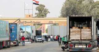 163 شاحنة مساعدات دخلت اليوم إلى غزة عبر معبر كرم أبو سالم