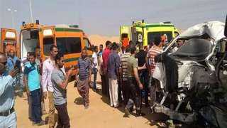 مصرع شخص وإصابة 6 في حادث سير بصحراوي المنيا الشرقي