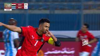 تريزيجيه يسجل هدف التعادل لـ مصر أمام بوتسوانا